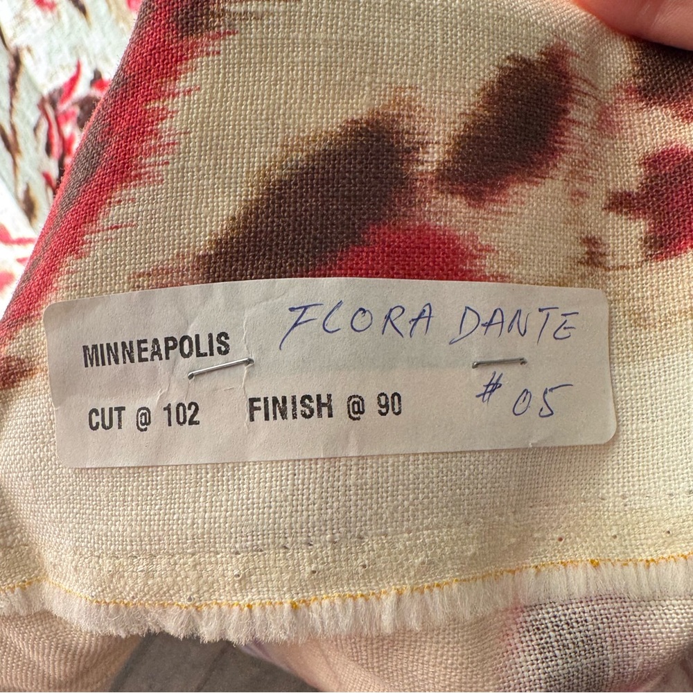 Vervain Flora Dante designer fabric curtain panel